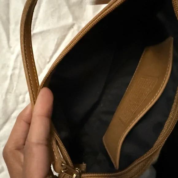 Coach Tan Leather Wristlet - Picture 2 of 4